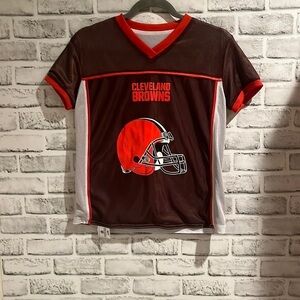 Boys Cleveland Browns reversible flag football jersey.​​​​​​​​